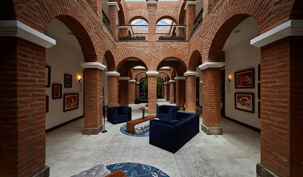 hotel lobby
