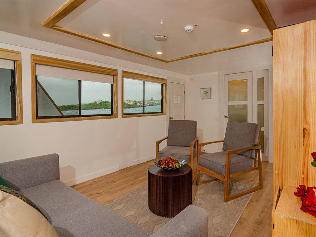 sala de estar del crucero estrella de mar