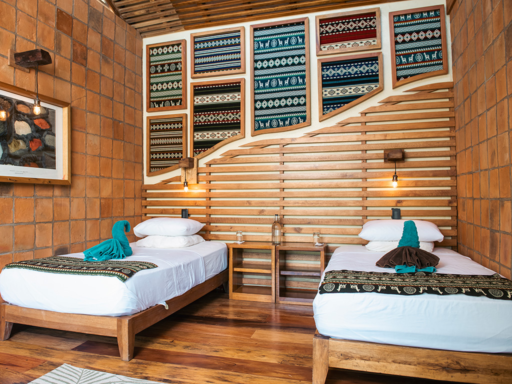twin room itamandi eco lodge in amazon rainforest